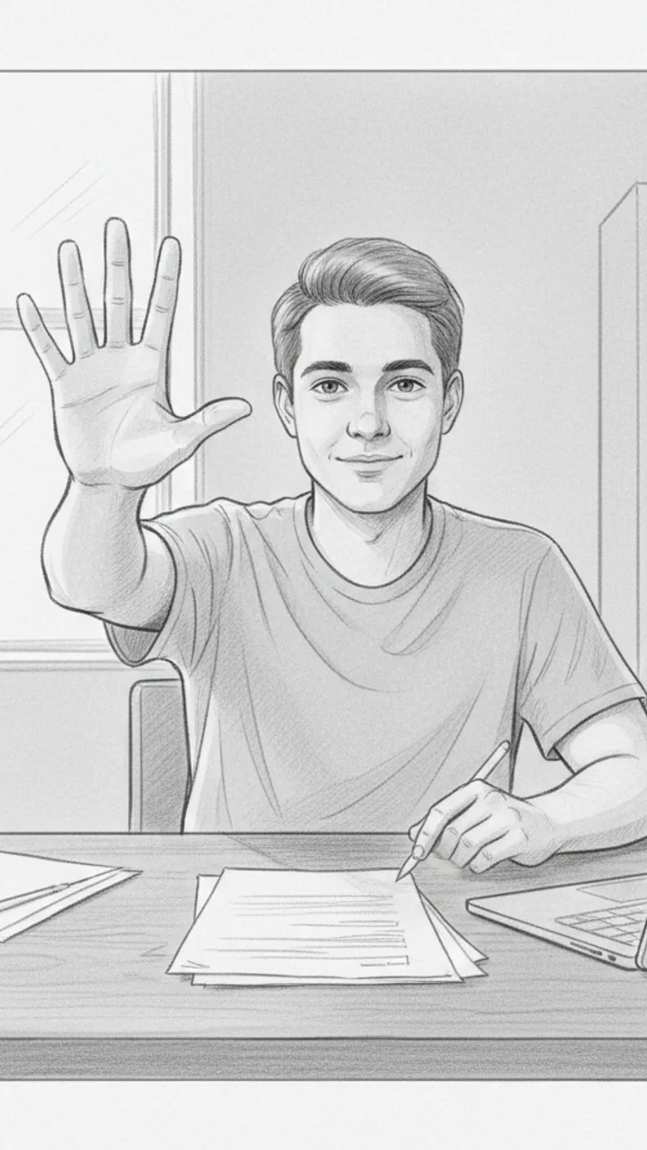 Storyboard sketch for scene 3: The Math