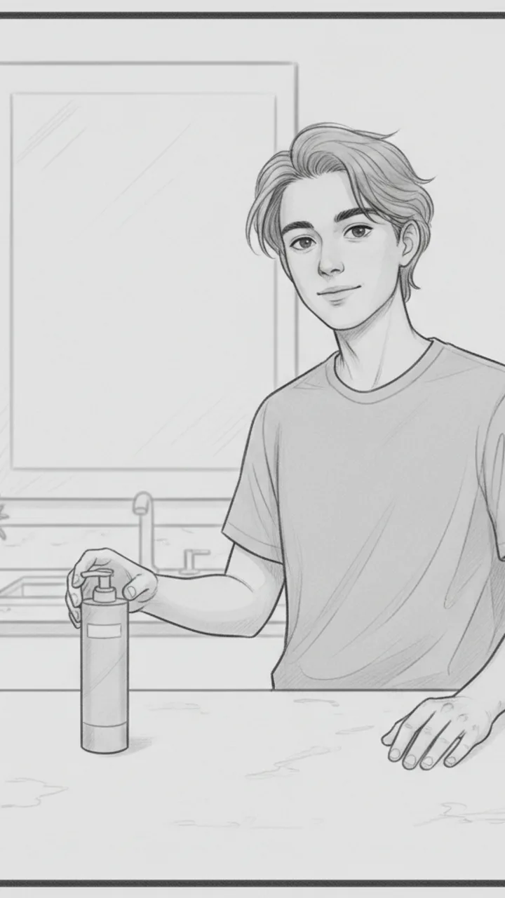 Storyboard sketch for scene 4: Honest Wrap + CTA
