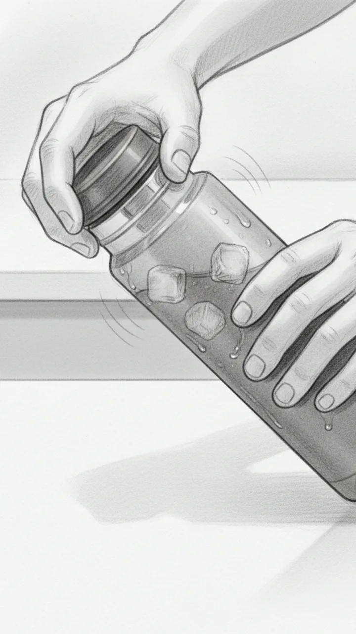 Storyboard sketch for scene 2: Proof Shot 1 — The Open
